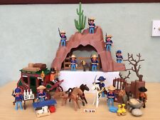 Playmobil Civil War Union Soldiers HUGE BUNDLE Western Wagon Figure Scenery ACW2