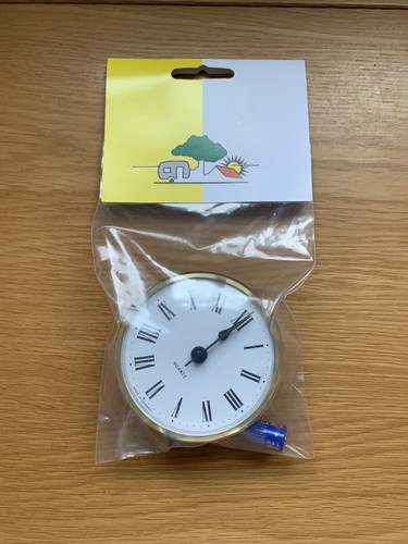 72mm clock round - 72mm, brass