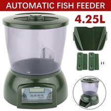 AUTOMATIC POND KOI FISH FEEDER HOLIDAY TIMER AUTO DISPENSE FEED DIGITAL TIMER