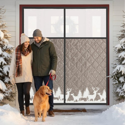 Magnetic thermal door curtains - thermal,