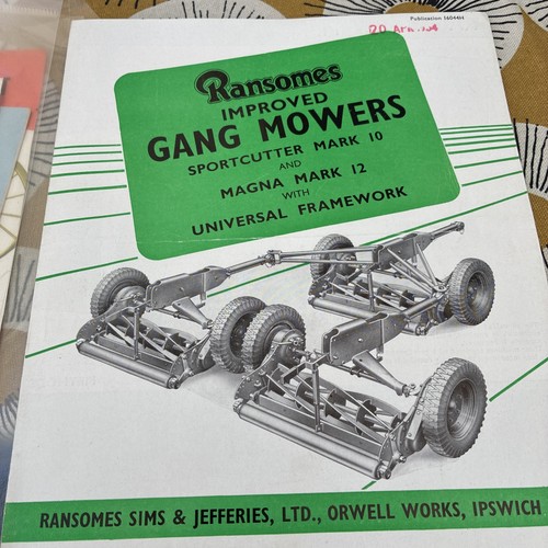 Ransomes improved gang - ransomes,