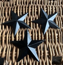 Black Barn Stars Set Of 3 , Sold As Seconds ! 9cm
