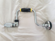 Stanley 02-151 Ratchet Hand Brace NO.144-10 With 2 Jaw Chuck and 5" Swing