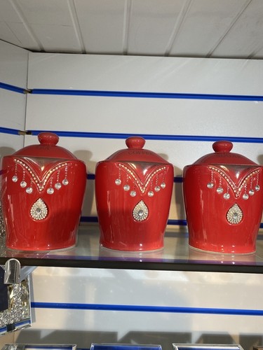 Red tea coffee - red, jars.