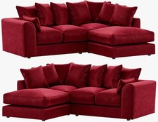 PLUSH VELVET L-SHAPED CORNER