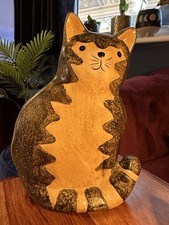 Vintage Folk Pottery Cat