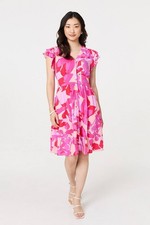 Stella Morgan Smart Summer FLORAL {INK fashion dress Green  14