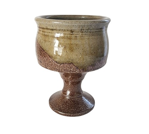 Vintage stoneware pedestal - vintage,