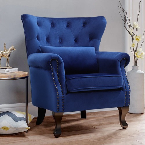 Upholstered velvet queen anne - queen,