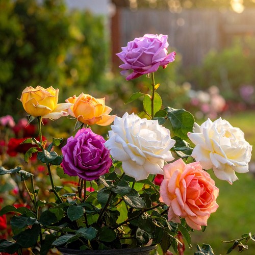 English bush rose - english, flower