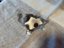Murano Crystal Turtle Figure