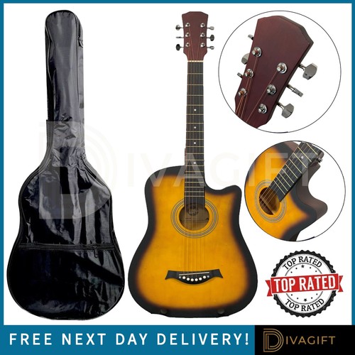 Natural wood acoustic guitar - wood,