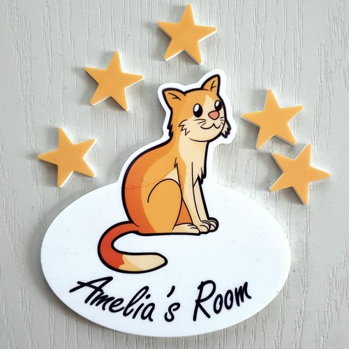 Personalised cat colour - cat, door