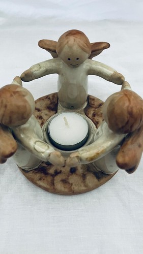 Clay ceramic circle angel - circle,