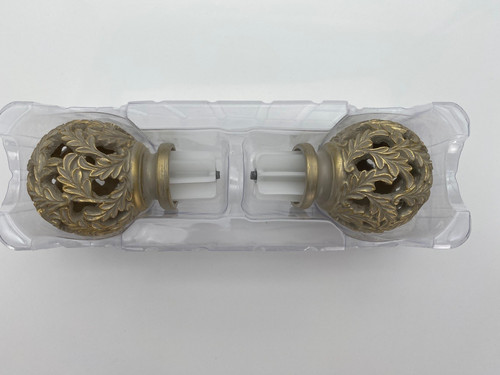 Curtain pole finials shabby - curtain,