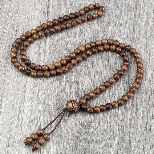 Handmade wooden 108 - handmade, 108-bead