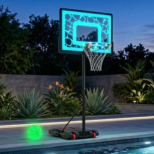 Basketball goal system with - basketball,