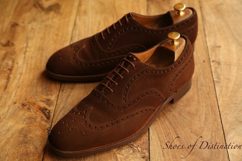 Church brown cape - buck, suede