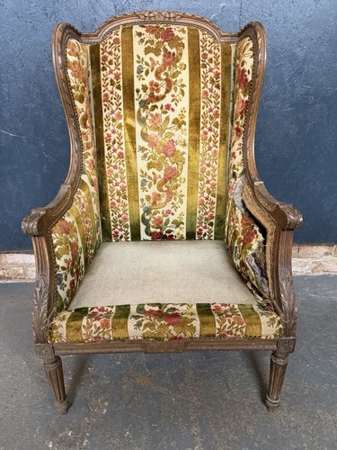 Antique french wingback - french,