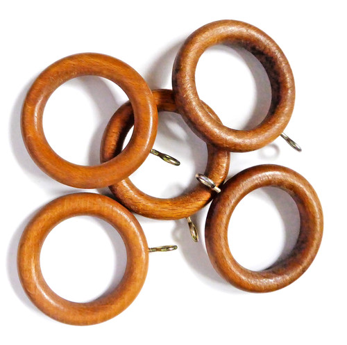 Wooden curtain pole rings - curtain,
