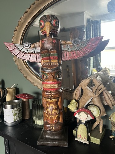 Hand carved wood painted - hand,