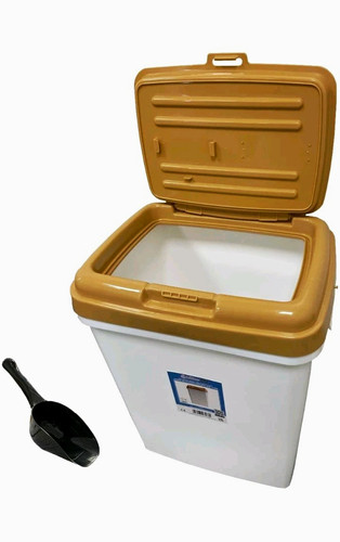 30l plastic pet food container - food,