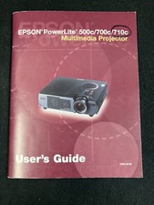 EPSON POWERLITE 500C/700C/710C MULTIMEDIA PROJECTOR ORIGINAL USER'S GUIDE, 2000