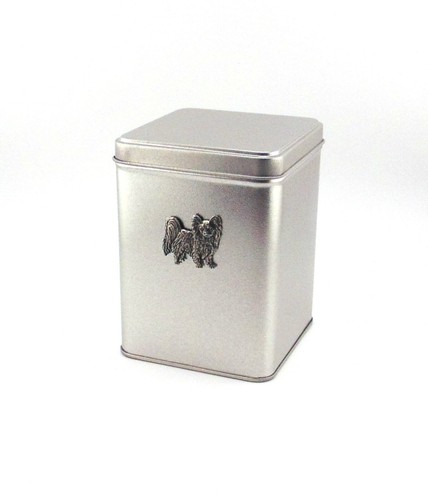 Papillon tin tea caddy coffee - caddy,