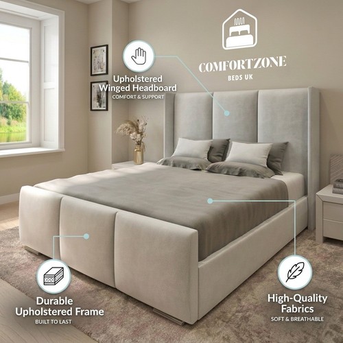 Ottoman winged panel bed frame - panel,