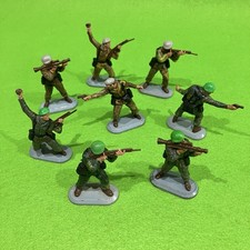 Britains Deetail 8x British Paratrooper Soldiers (Grey & Green Berets) Made UK