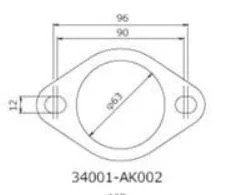 Hks exhaust gasket 60mm 2 - exhaust, (2