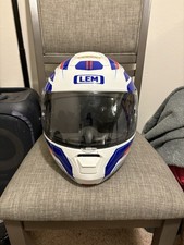 LEM Aprilo Modular Motorcycle Helmet Small   Red White Blue New