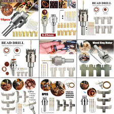 Wood Ring Drill Maker Buddha Beads Drill Bit Milling Cutter Set Woodworking Tool