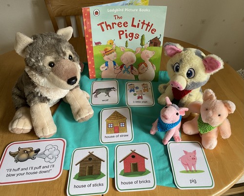 Three little pigs story sack - pigs,