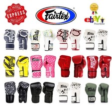 Fairtex Gloves Muay Thai Boxing MMA K1 BGV11 BGV14 BGV25 Size 8 10 12 14 16oz