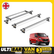 Ford Transit Custom Roof Rack for 2013-2024 GEN1 [H1] 3 Bars & Roller Van Guard
