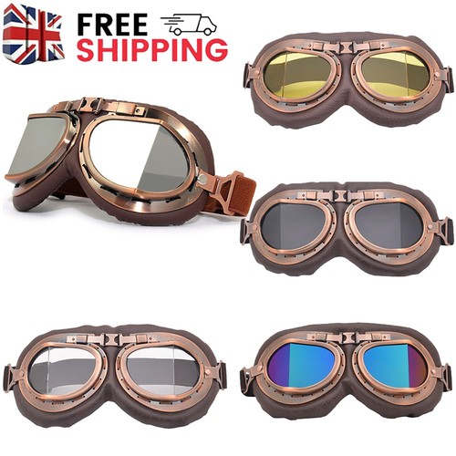 Vintage motorcycle goggles - vintage,