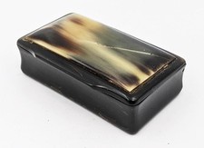 VICTORIAN HORN SNUFF BOX EARLY