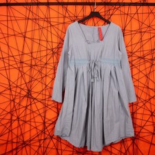 Ewa i Walla Women's Klänning Nougat 55479 Gray Blue Relaxed Shirt Flare Dress M