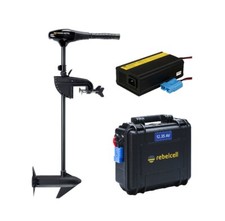 Minn Kota Electric Motor Endura C2 30 Electric Outboard with Battery and Charger