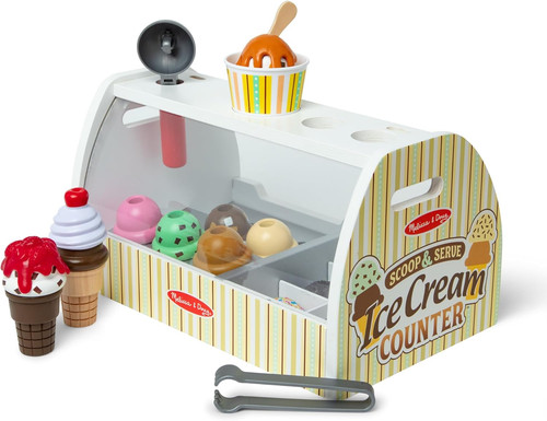 Wooden ice cream toy shop - toy, |