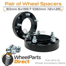 Bolt-On Wheel Spacers (2) 5x139.7 108.1 30mm for Suzuki Jimny Wide 98-18