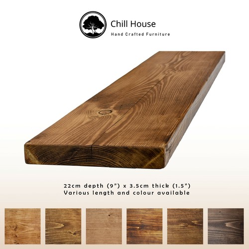 Rustic floating shelf - floating,
