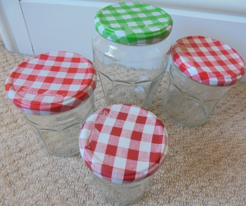 Empty bonne maman jam jars - bonne,