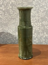 Green Vase Glazed Possibly
