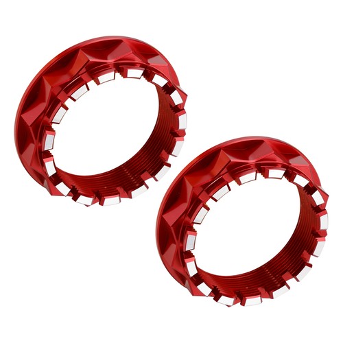 Rear wheel axle nuts red - wheel,