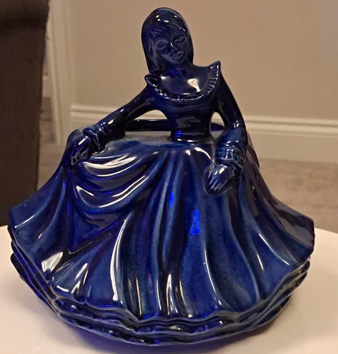 Vintage cobalt blue glaze - cobalt,