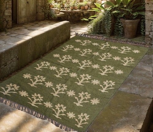 Boho kilim rug - rug, handmade