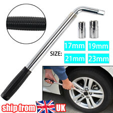 Car Wheel Brace Wrench Tyre Spanner Sockets Nut 17 19 21 23 mm Removal Repair UK