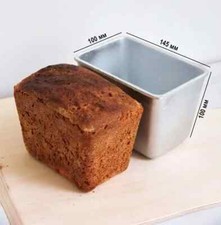 ALUMINUM BREAD FORM FOR BAKING RECTANGULAR 'HALF-BRICK' BREAD PANS LOAF L11